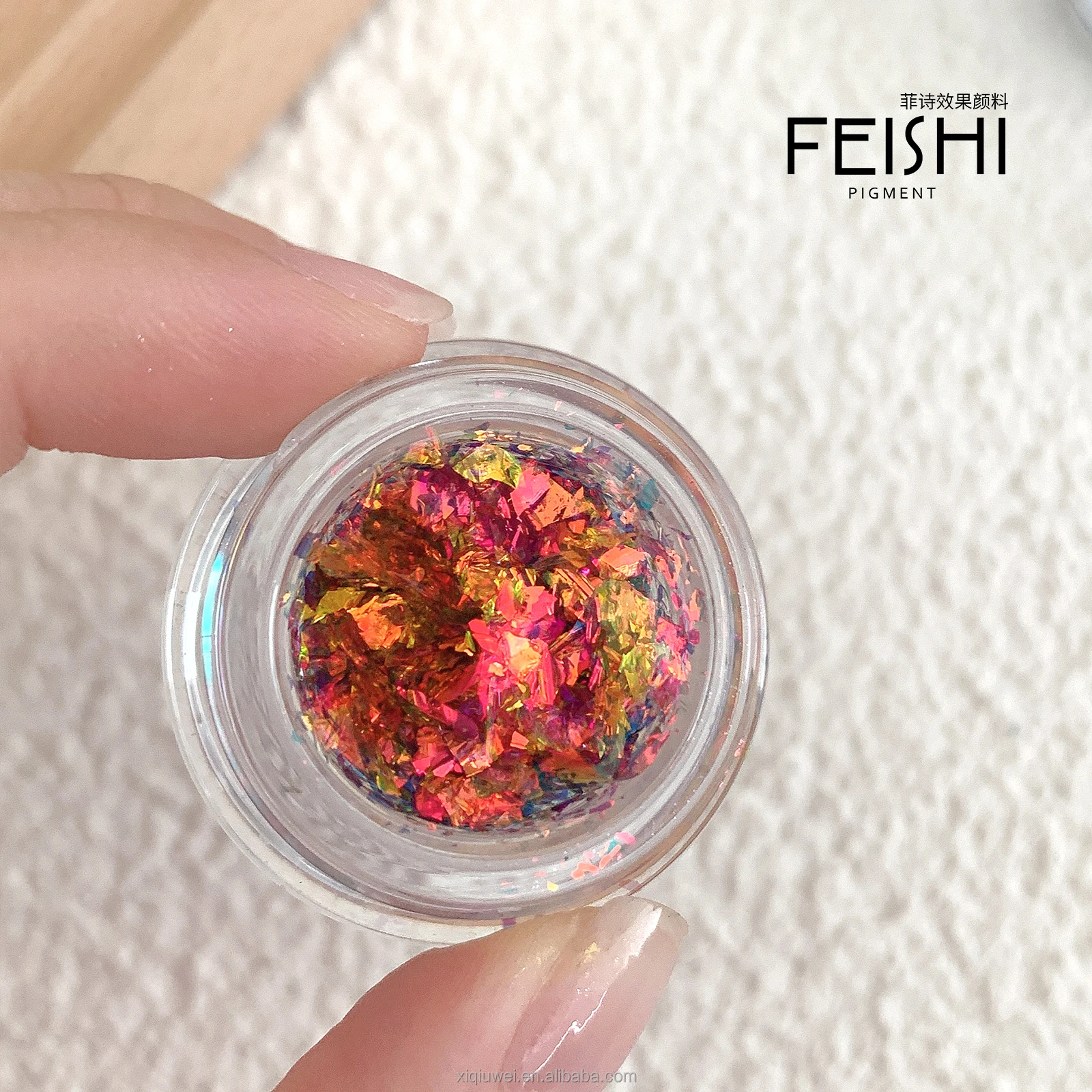 NF Series Shiny Multi Colors Chameleon Glitter Nail Flakes Powder