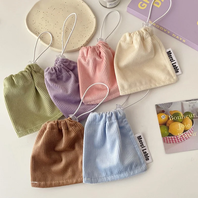 new design women flower vegetable seed packaging pocket popular pattern sweetie girl lipstick pack mini drawstring bag