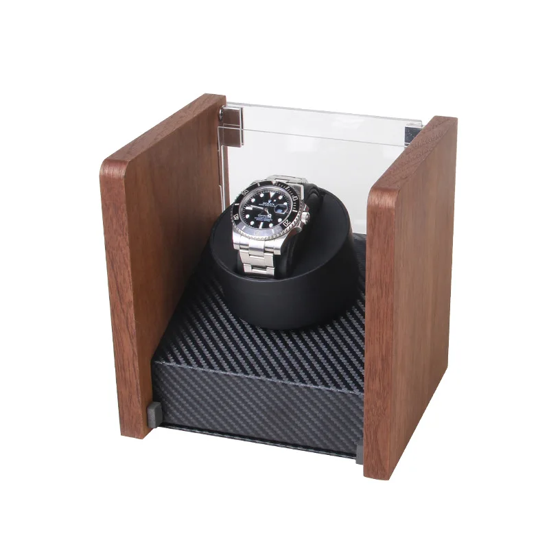 High Quality 1+0 Single Wood Automatic Mechanical Watch Winder Box Winding Rotator Case Cabinet Battery USB Remontoir