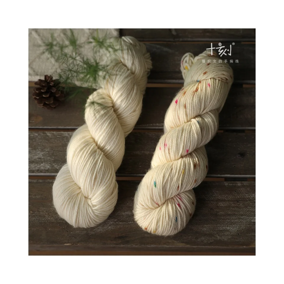 2024 Best Deals on 4 Strand 100% Worsted Wool Germ Yarn Chunky Mercerised Crochet Yarns