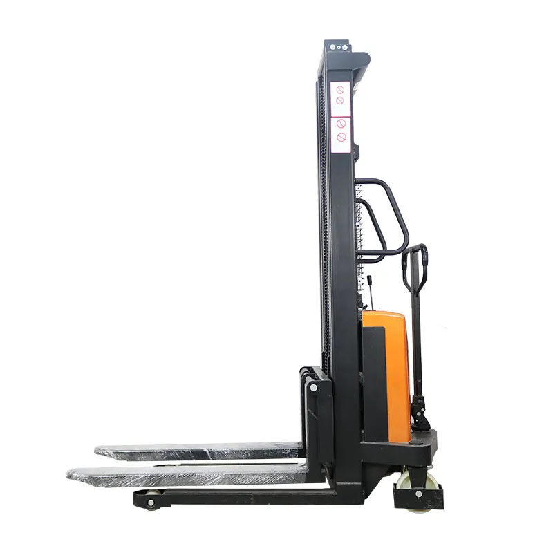 HM1530 moderate price 1.5 ton semi electric pedestrian straddle electric pallet stacker