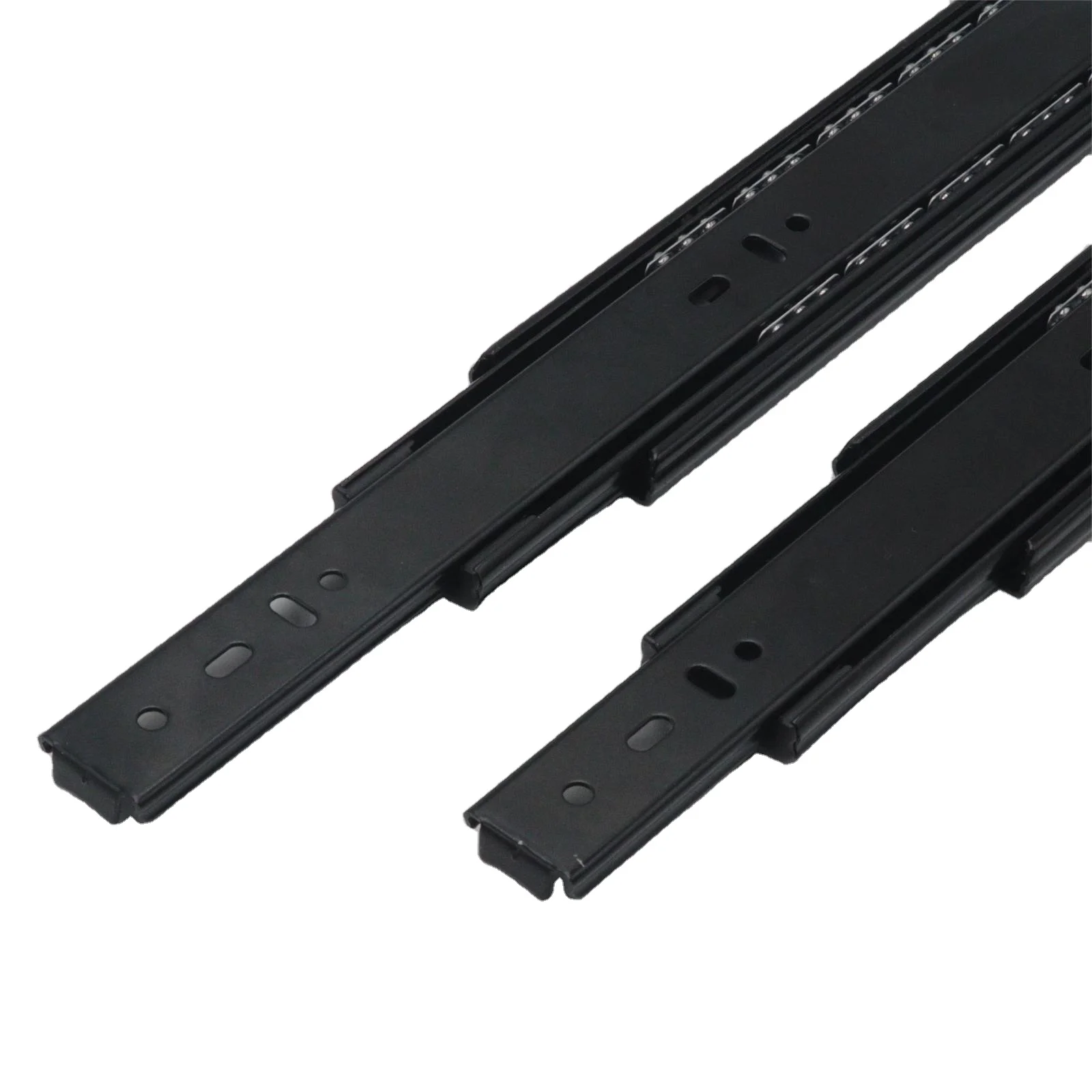 New Style Telescopic Slide Rebounder Full Extension Channel Rails Ball Bearing Cabinet Drawer Slides