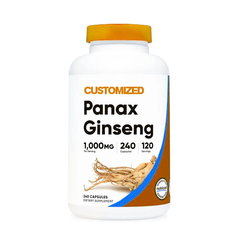 6 Years Old red  Ginseng Supply Food Grade Quality Organic Korean Red Ginseng Root Extract Powder Capsule