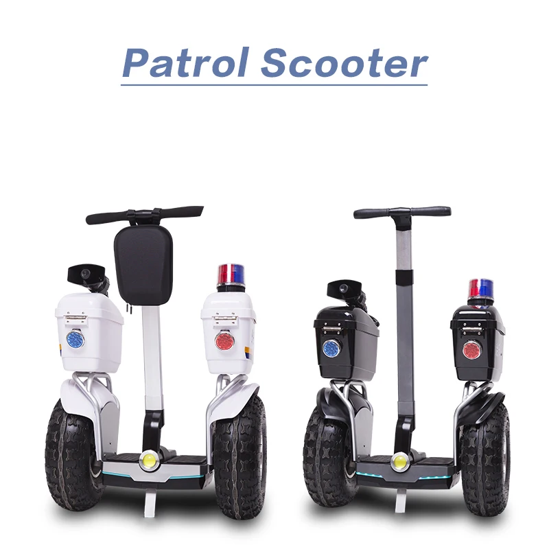 Patrol Vehicles Off Road 2400W Big Wheel Security Use 2 Wheel Electric Self Balancing Guard Scooter