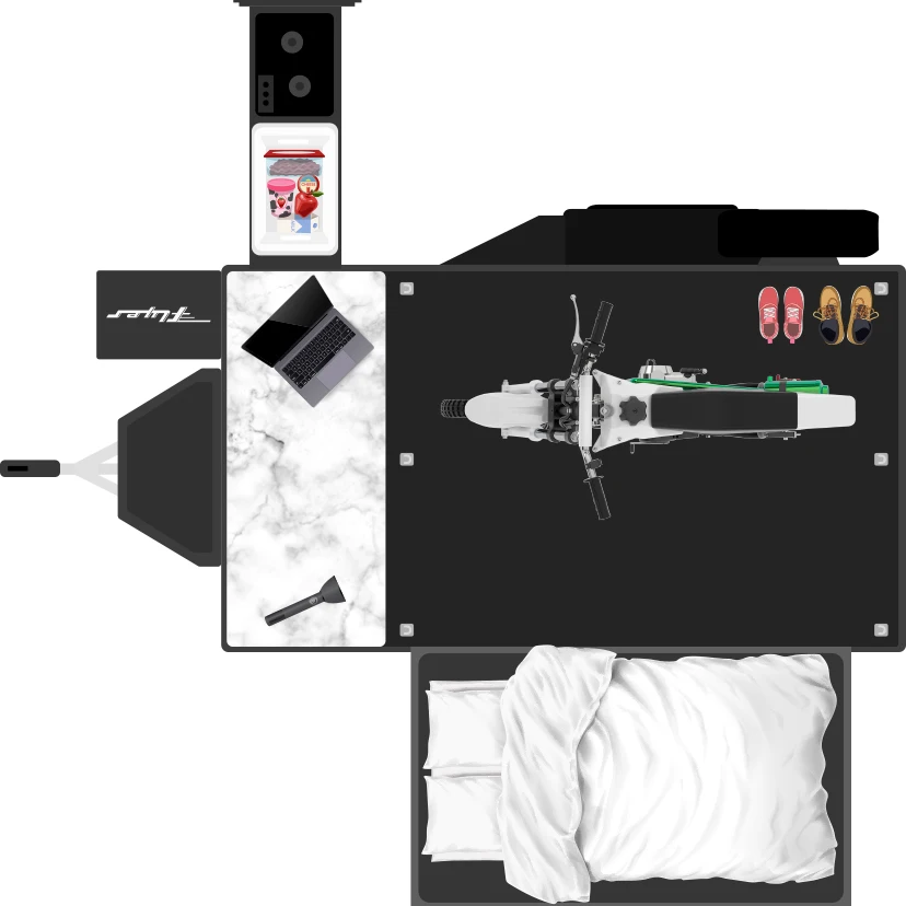 OEM ODM caravan bunks toy hauler camper trailer with bathroom