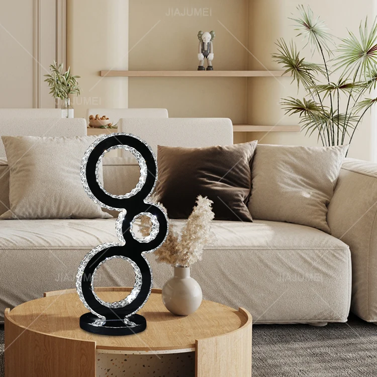 Italian Modern Luxury Crystal Table Lamp Bedroom Led Desk Lamp