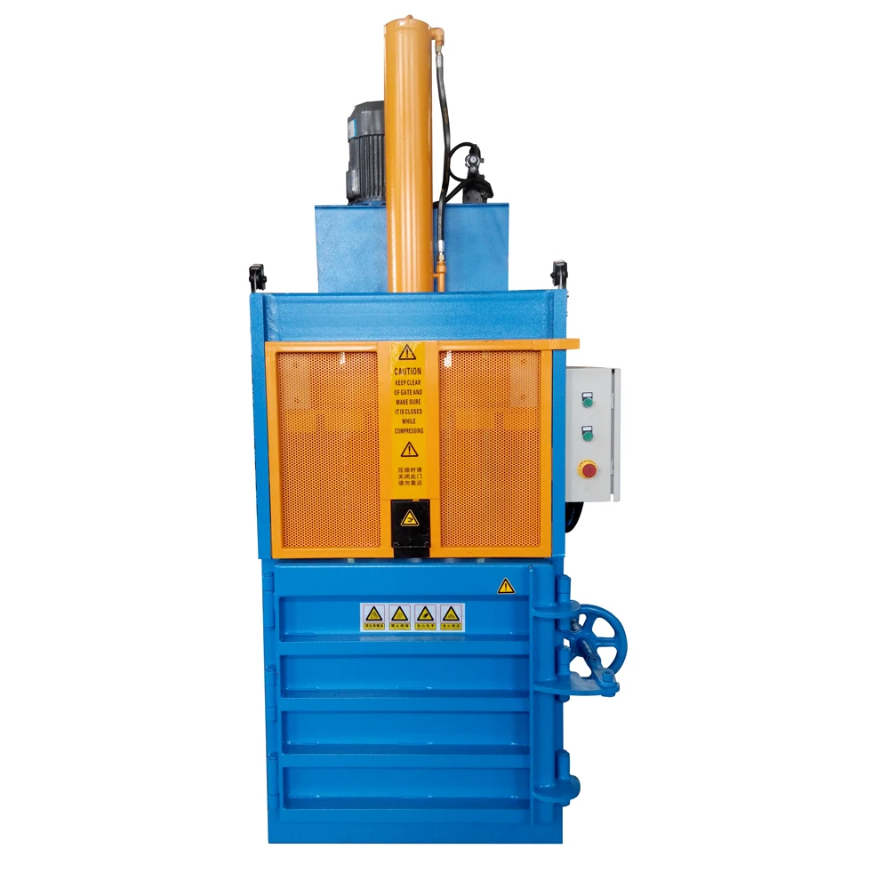 Press Baler Machine Vertical Hydraulic Cardboard Baling Press Machine Vertical Hydraulic Waste Plastic Pet Bottle Baler