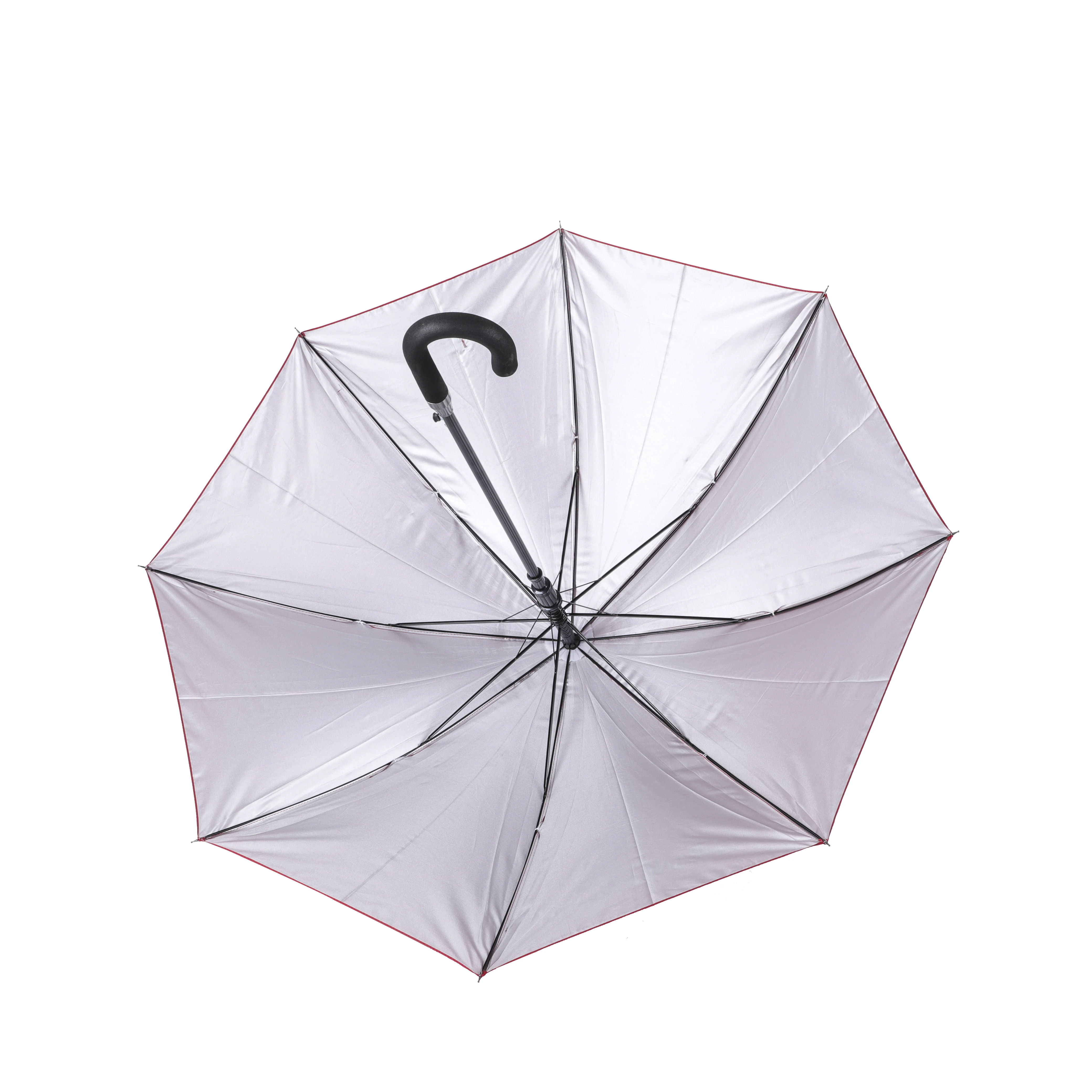 27inch*8k 190T pongee fabric with  silver coating Sunproof  Straight Umbrella with EVA handle