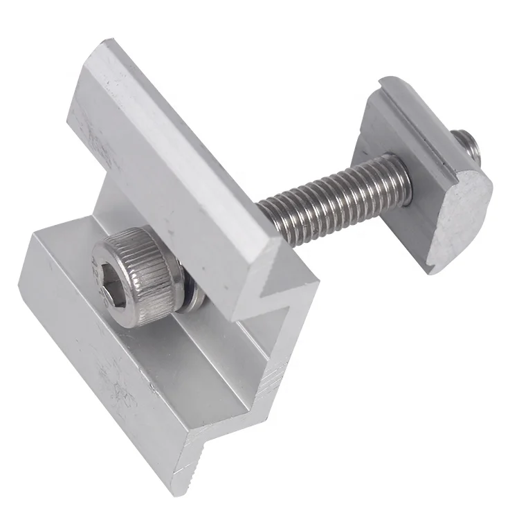 Wholesale Spring Loaded Mid Clamps For Solar Panel Mounting Mid Clamp End Clamp adjustable Structure Kits