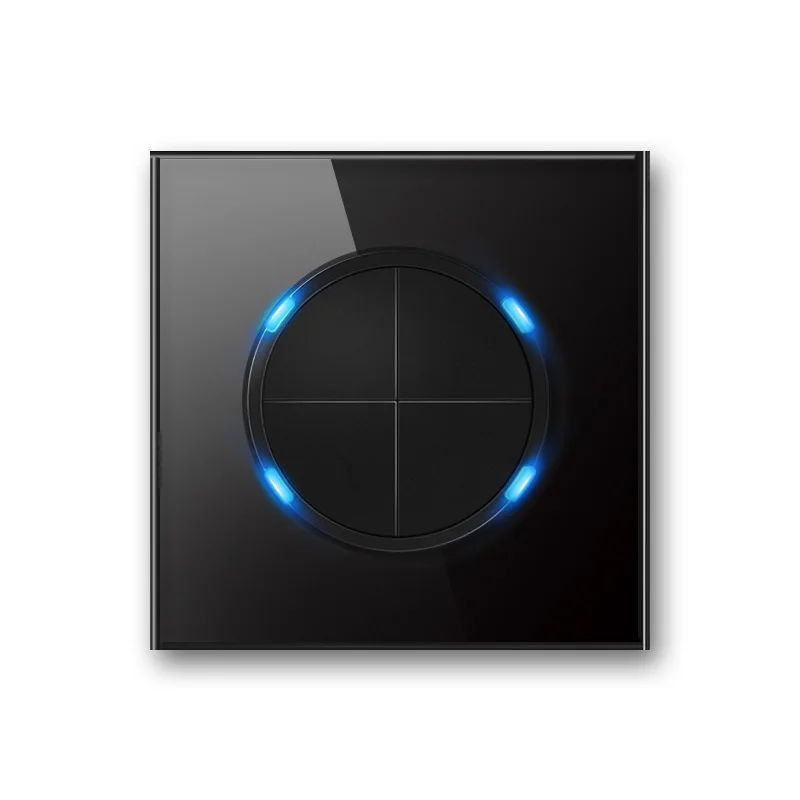 YINKA Four-color Real Glass Home Decoration Wall Switch Electrical Socket Manufacturer Wholesale UK US Socket