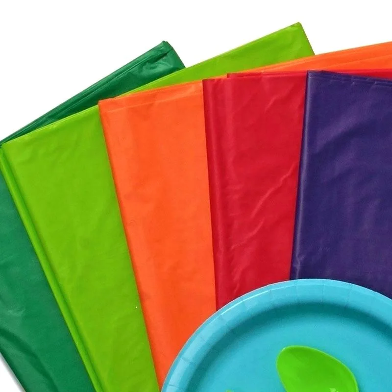 Exquisite Plastic Tablecloth 54in*108in for disposable tablecover