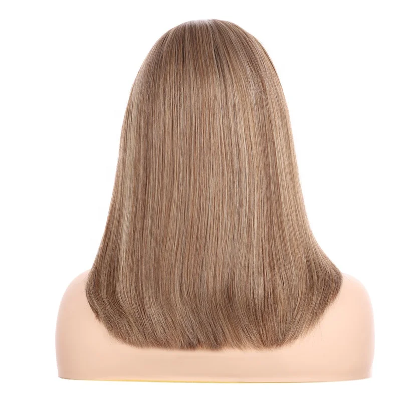 14inches Piano Hair Virgin Hair Hand Tied Wig Chinese 4by4 Mono Top Lace Color Blend Women Long Transparent Swiss Lace 14inch