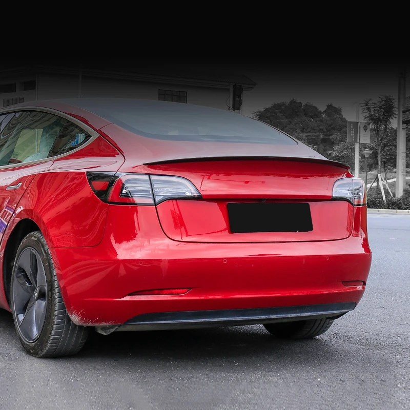 20% Off Hot Selling Tesla Accessories For  Model 3 Rear Trunk Spoiler Original Style Multiple Painted Colors Tail For Tesla