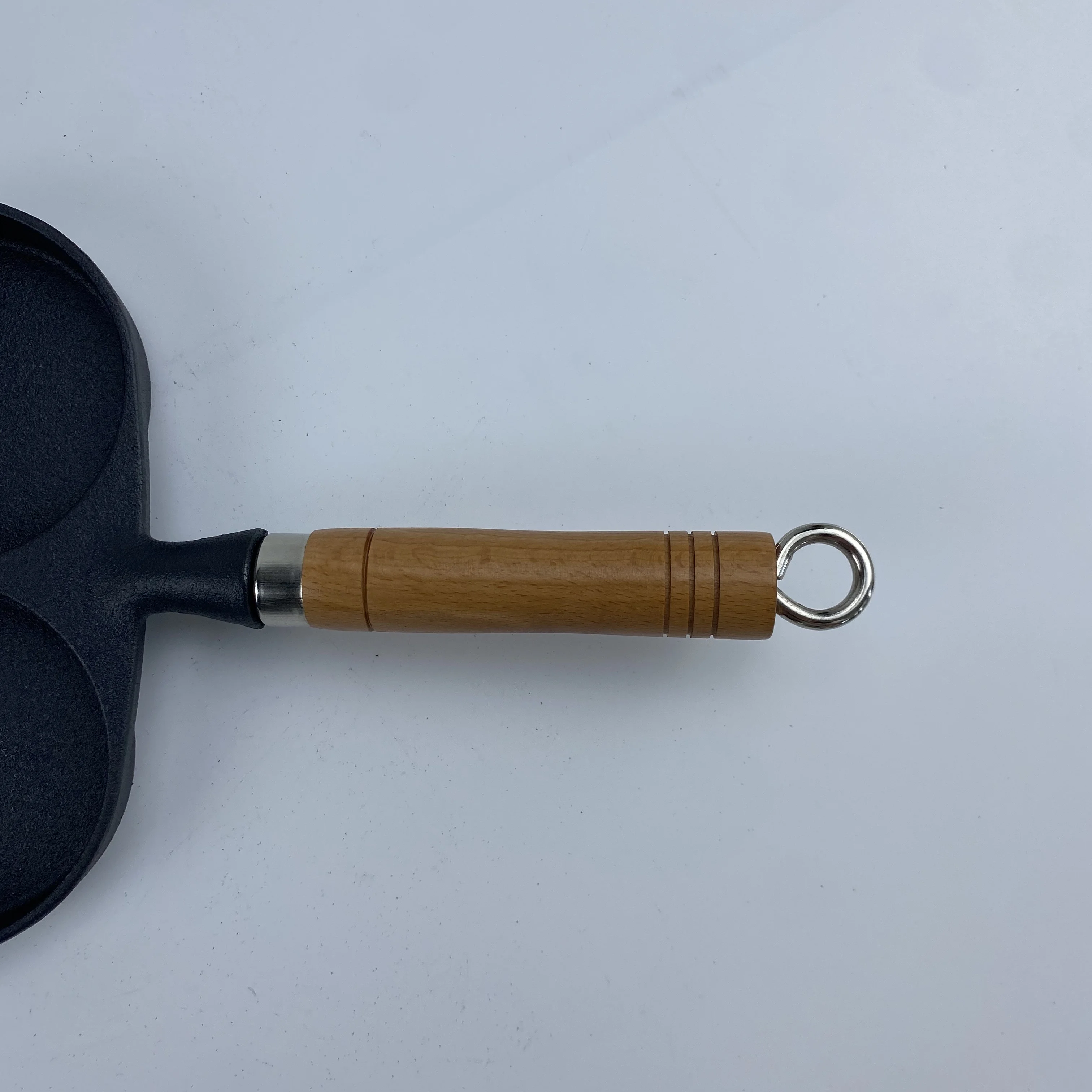 Skillet Pre Seasoned Stove Oven Fry Pans Cookware Set 3 holes Cast Iron Mini Space Black  Duty Gifts Box