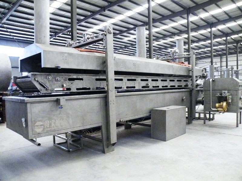 DBP Fried Shrimp Prawn rice Crackers Frying automatic Corn Snack continuous fryer Machine electric heating