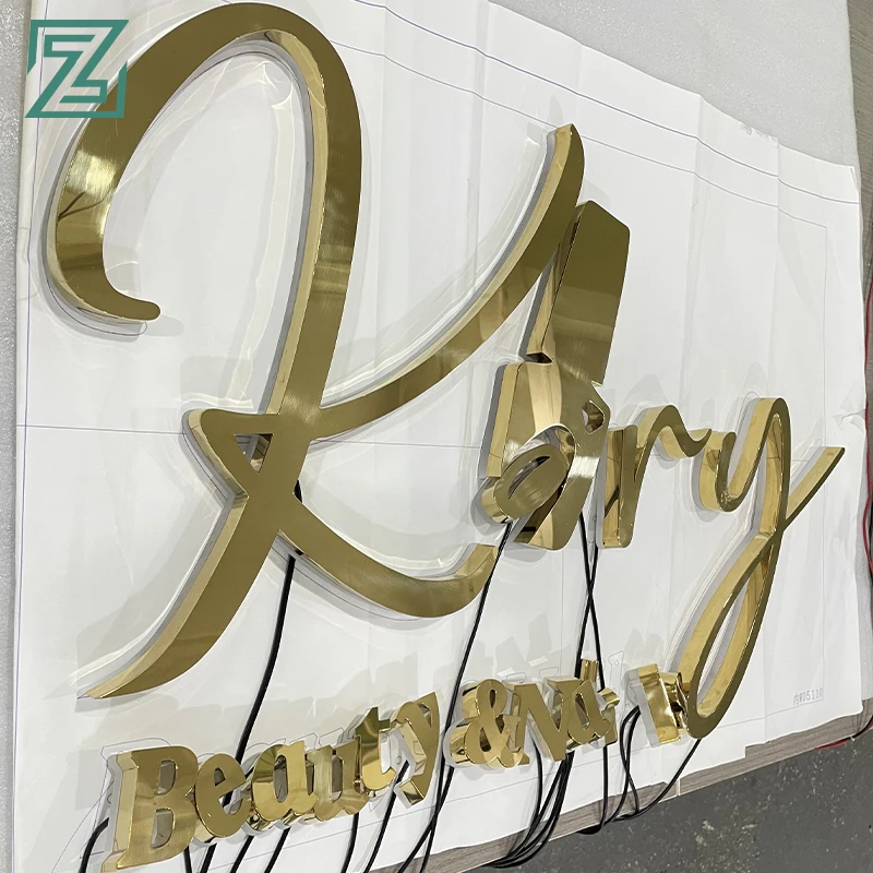 LED 3d alphabet letters stainless steel Lighting Acrylic Mini LED Channel Letter Sign