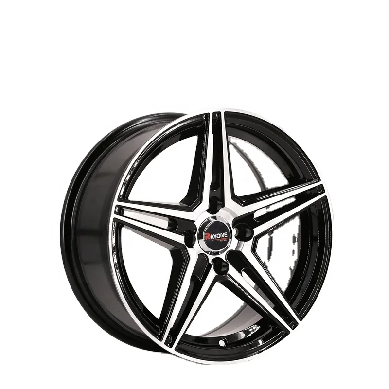 15 Inch Bule Line Undercut Pentagram Spokes 4x4 Universal Car rims