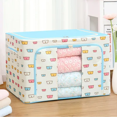 Folding Oxford Storage Box Fabric Bedding Simple Canvas Felt Clothes Collecting Bags