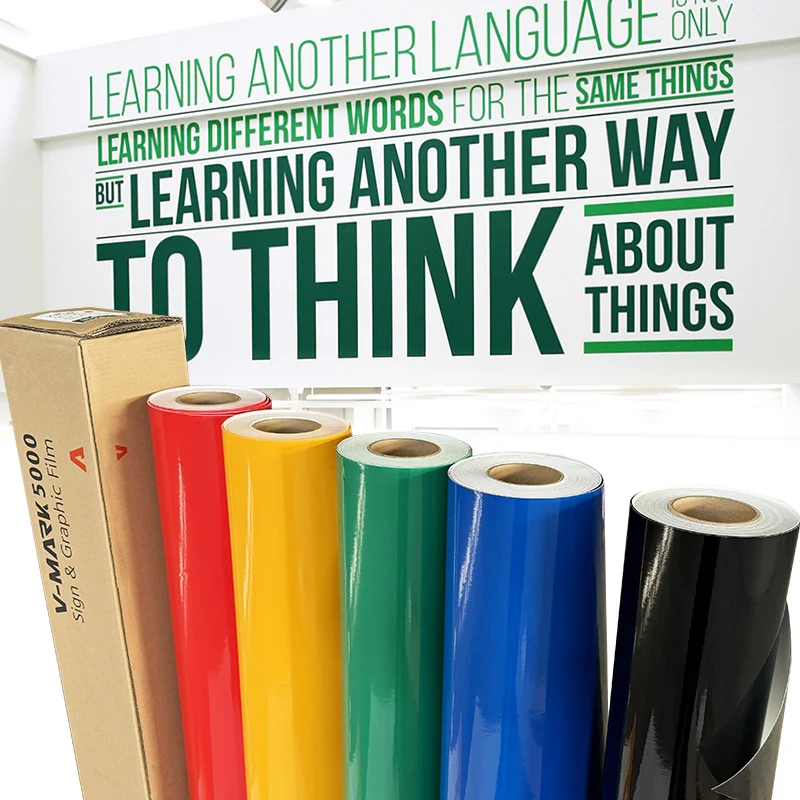 vinyl cut color changing for advertising  satin vinyl cut color oracal 651 vinyl