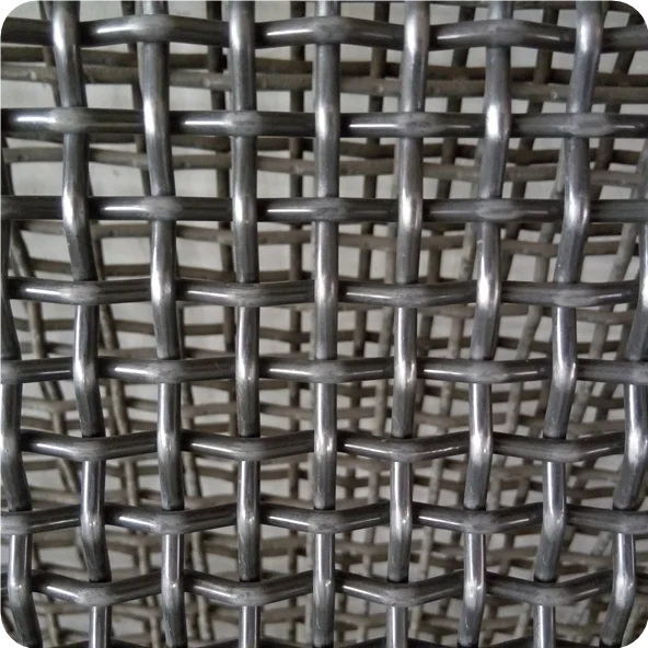 Woven Wire Mesh Square Hole Shaped For Mine Sieving Black steel 65 Mn Steel Crimped Wire Mesh Corrosion Resistant Crimped