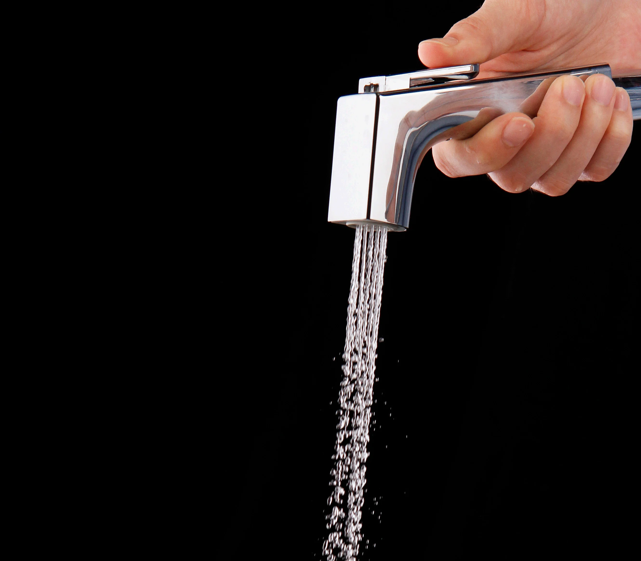 ABS Keep Spraying Without Press Bidet Sprayer for Toilet Chrome Handheld Bidet Shattaf Toilet Spray