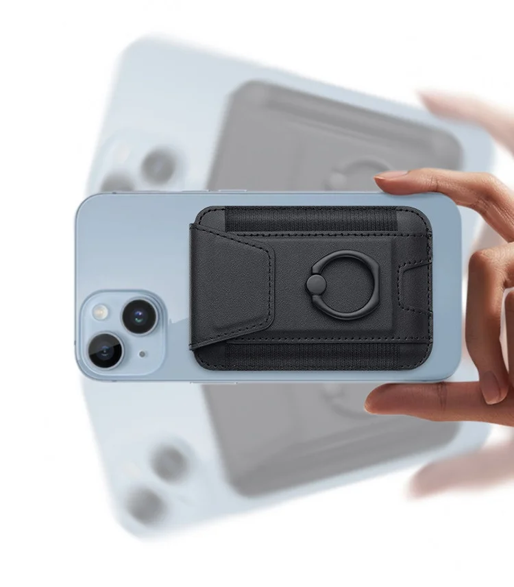 Чехол-держатель для кредитного кошелька с кольцом магнитных карт Magsafe