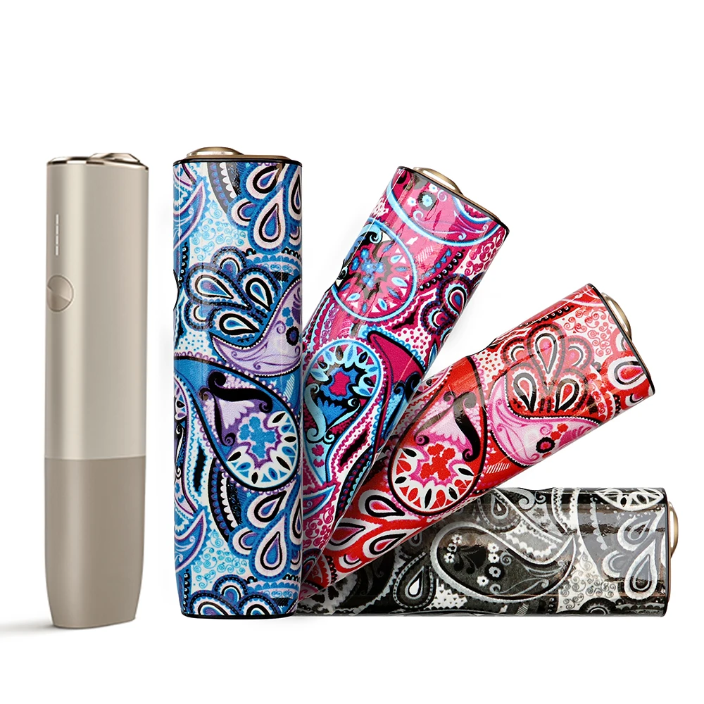 4 Colors Flower PU Leather Case for Iqos iluma One Cover Portable Cigarette Smoking Cases