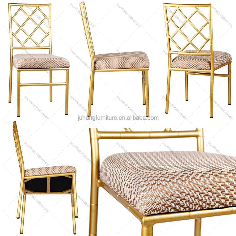 Design Metal Frame Chair Metal banquet chairs with mesh backs