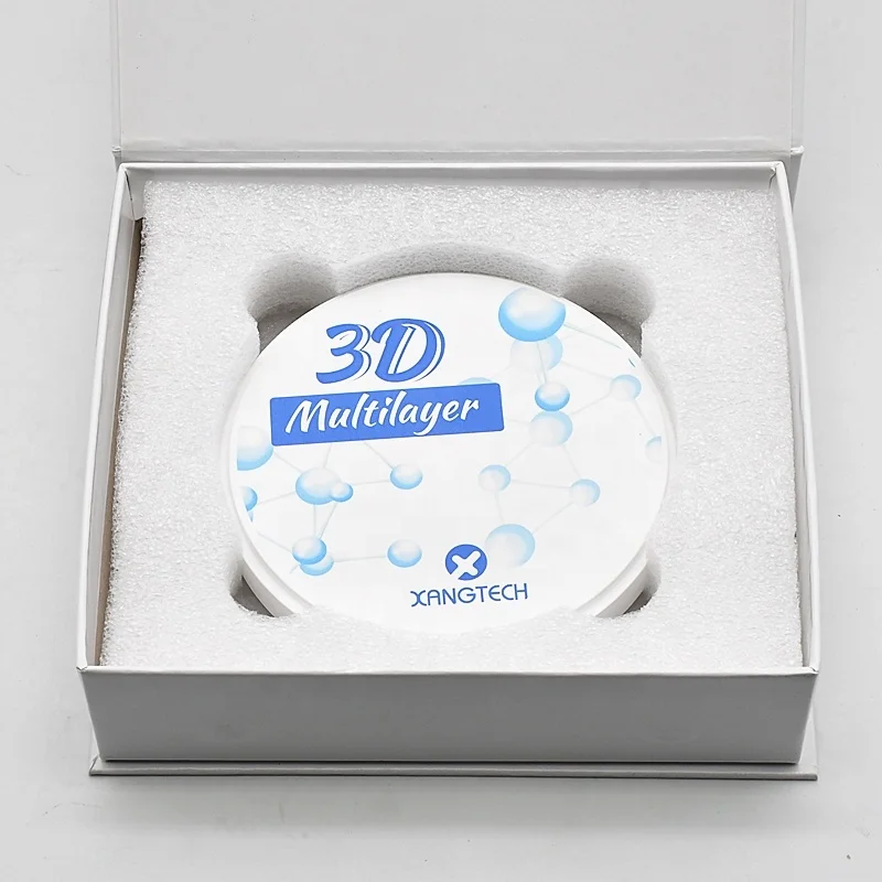 3D multilayer SST preshaded cad/cam dental zirconia block with 16 colors