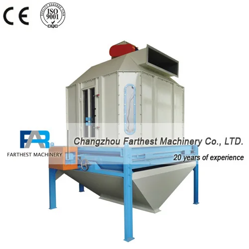 Changzhou Farthest Counter Flow Hot Air Cooler/Fish Feed Pellet Cooler Machines