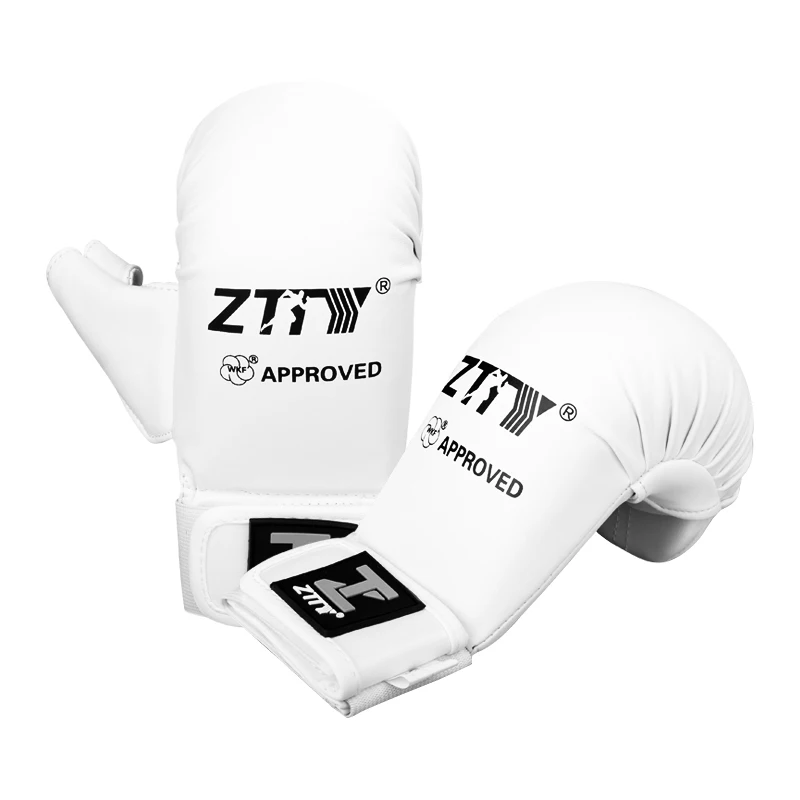 Оборудование для боевых искусств защитные перчатки одобренные WKF детские карате с большим