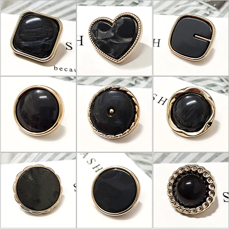 Classical Vintage Luxury Sewing Plastic Coat Custom Brand Buttons Pearl Shank Button For Coat