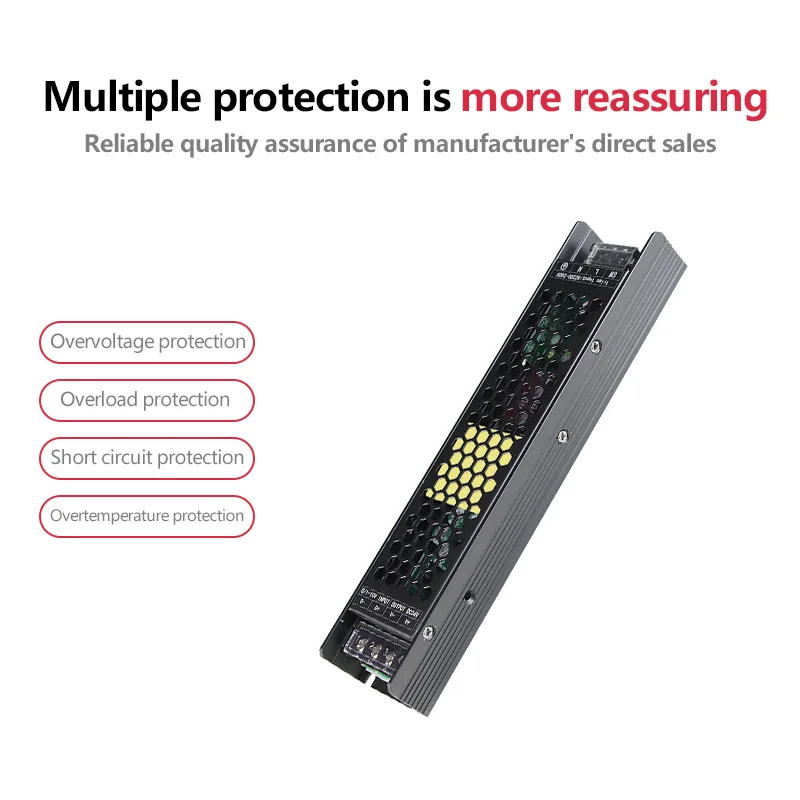 60W 100W 200W 300W 400W DC 12V 24V AC220-240V Intelligent Led Driver Switching Power Supply For Flexible Led Strip Light