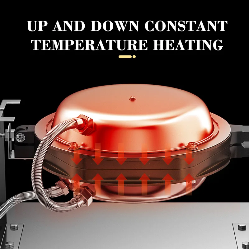 Commercial Electric Waffle Maker Detachable Plate Home Cooking Car Manual Power New Egg Waffle Baking Machine