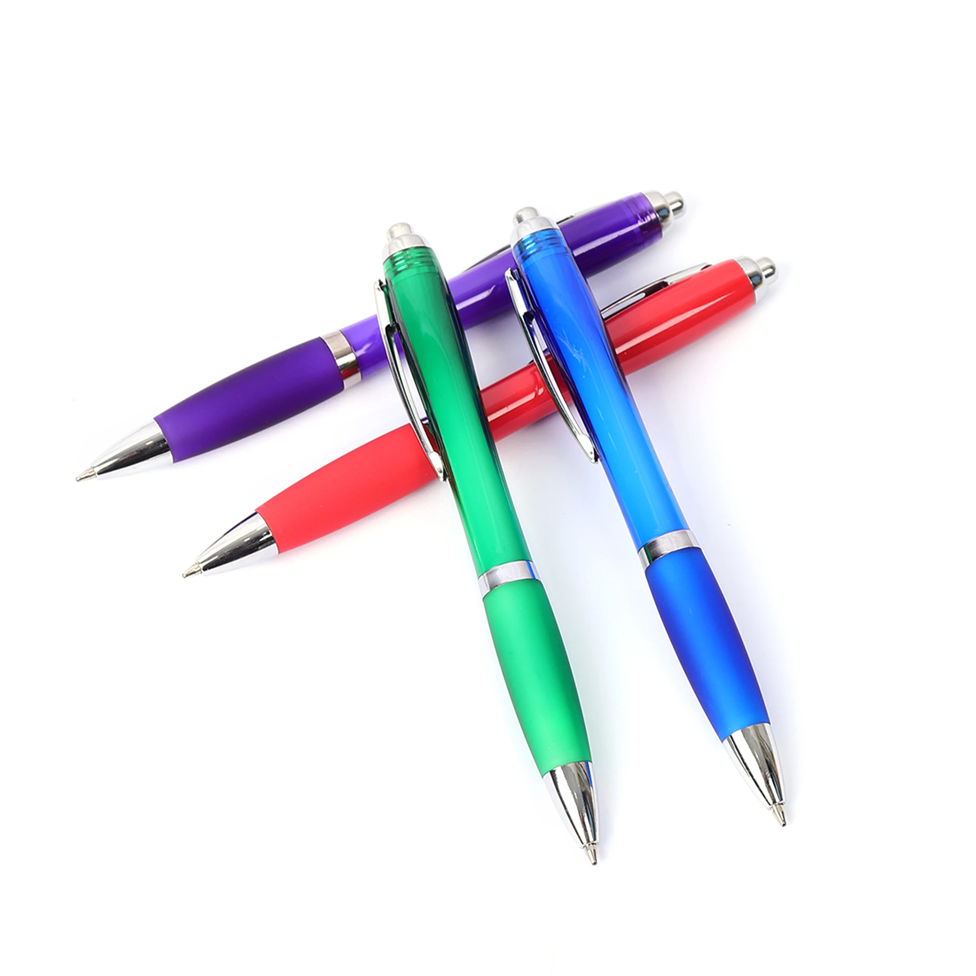 Factory direct sales of various ballpoint pens plastic office school supplies wholesale Multicolor pens Custom Logo