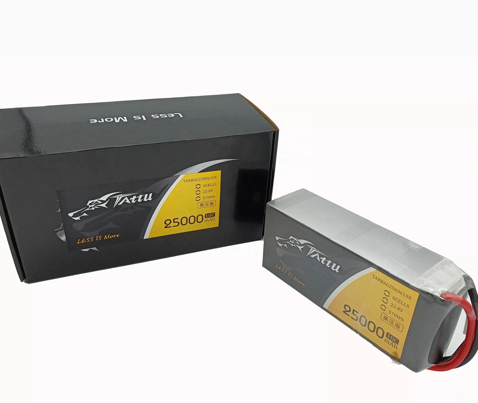 TATTU 22.8V 6S 25000mAh 10C HV LiHV LiPo Battery Micro FPV Racing Drone Quadcopter Quads drone battery