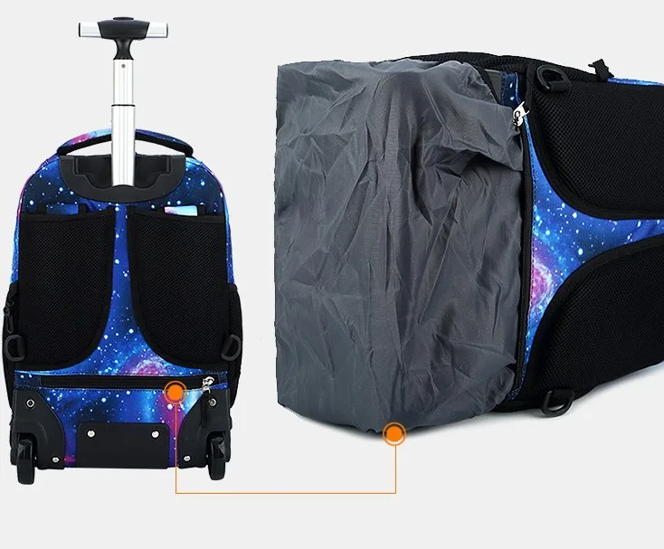 mochilas de moda 2023 school bags backpack bolsos escolare Primary School student Wheeled Luggage Trolley backpack