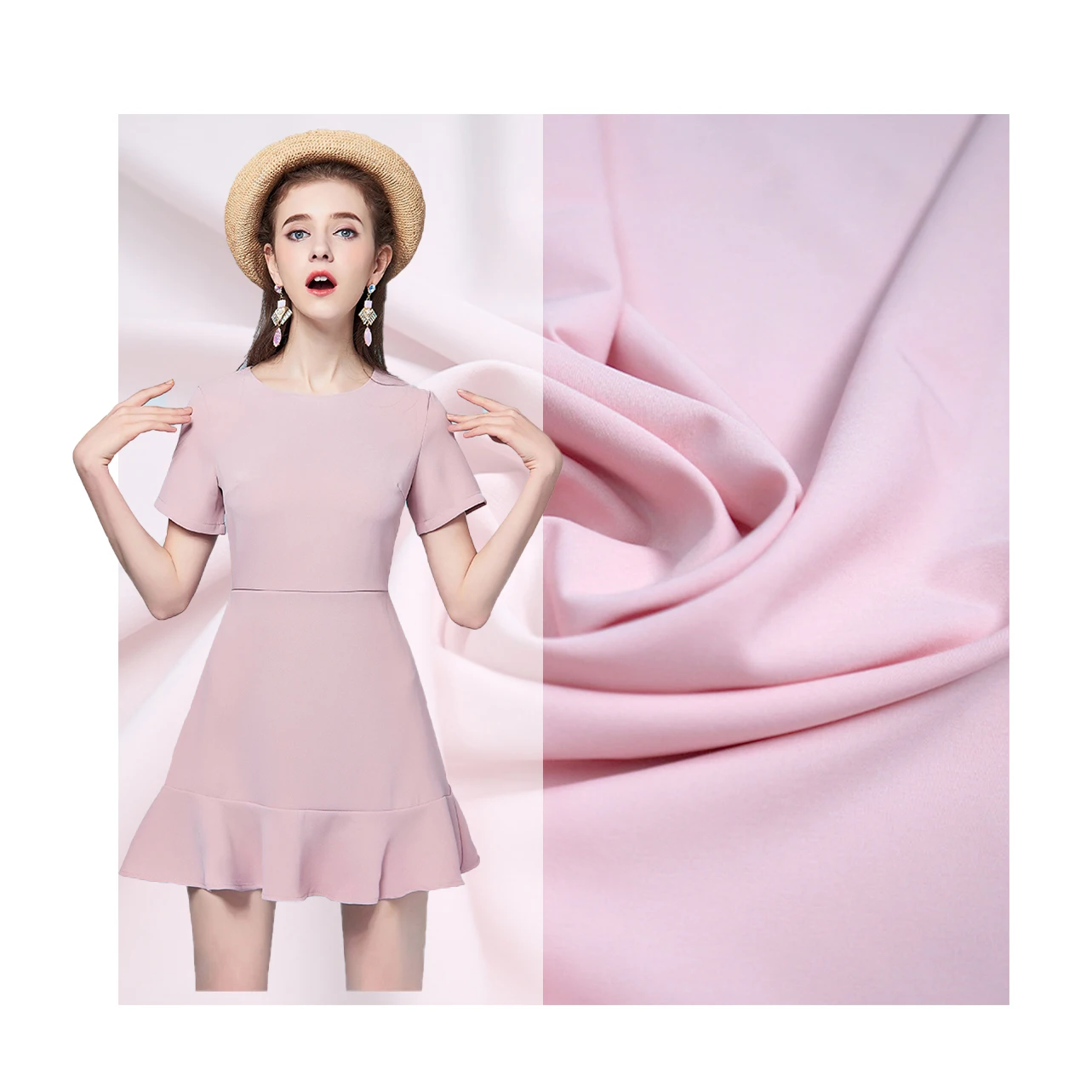 sportswear Beach pants outdoor clothes elastic  fabric 92%P 8% sp 4 ways stretch polyester fabric high density fabric spandex