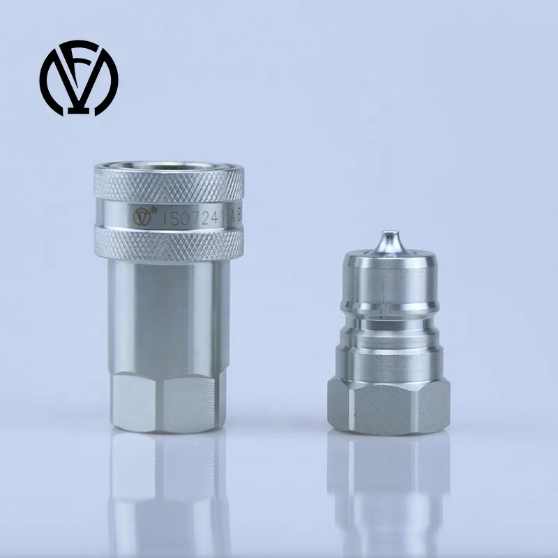 ISO7241-A hydraulic quick connectors  1/2 BSP NPT  Carbon Steel hydraulic quick coupler