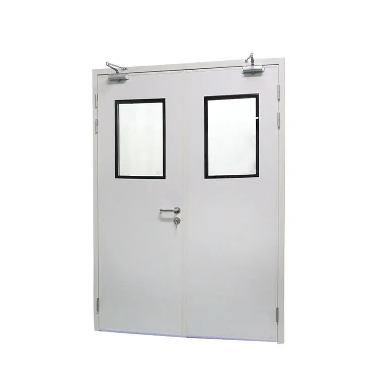 High Standard Hygienic Medical Clean Room Glass Doors Stainless Steel Hpl Door