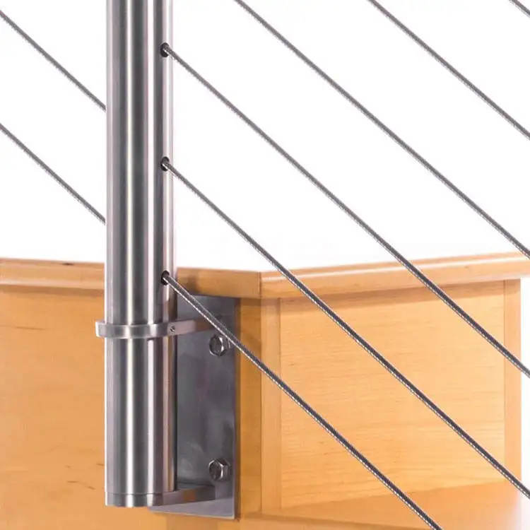 staircase baluster Stair Cable Wire Rope Railing stainless steel 304/316 choice railing cement balustrade outdoor