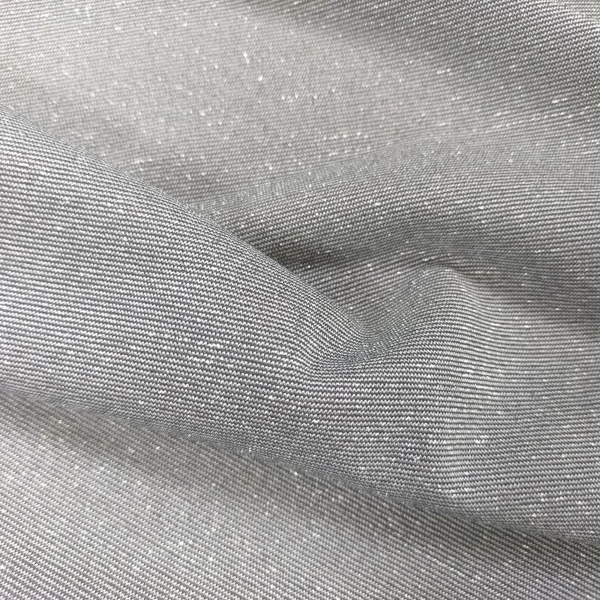 Lurex jersey yarn dye knit fabric shiny soft sheer for garment #SP-8545