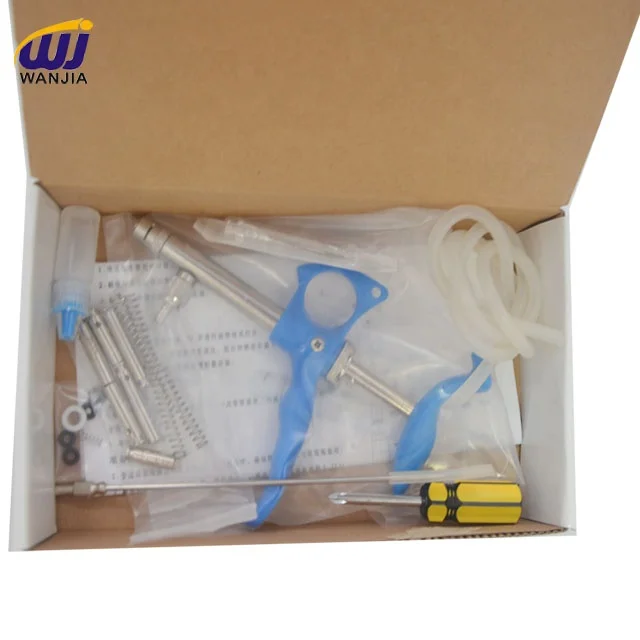 WJ123  High quality Automatic syringe Brass Stationary piston injection syringe for animals