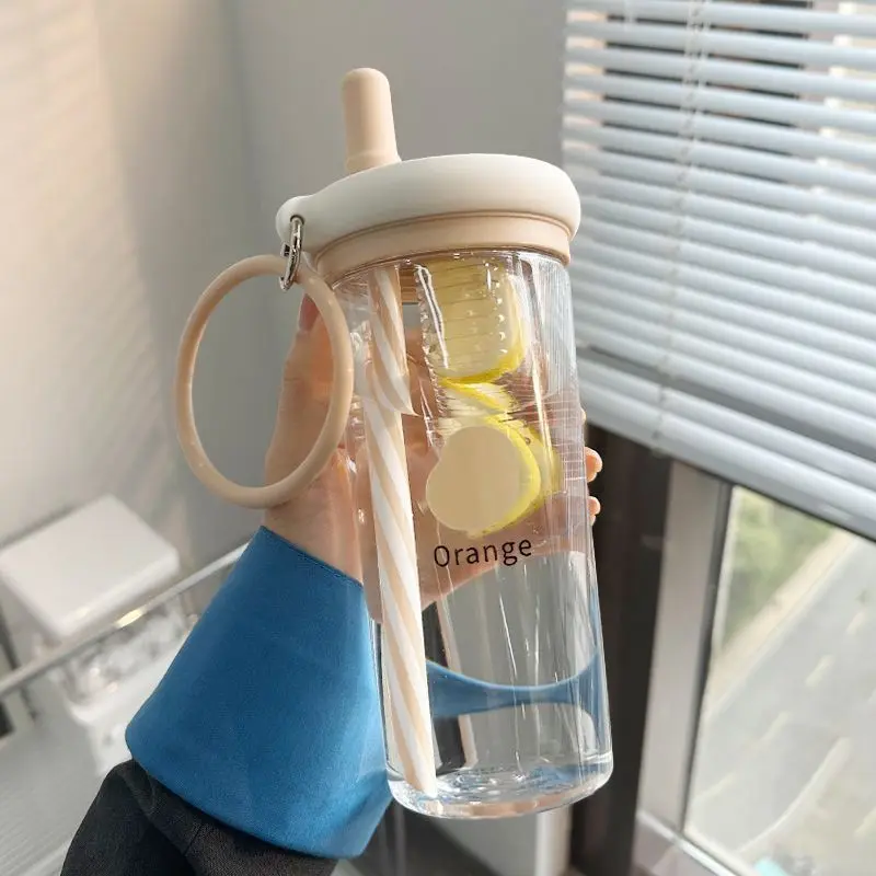 Portable Large-Capacity Luxury Water Bottle Sport Travel Tumbler Tea Plastic Cup With Tea Infuser Filter