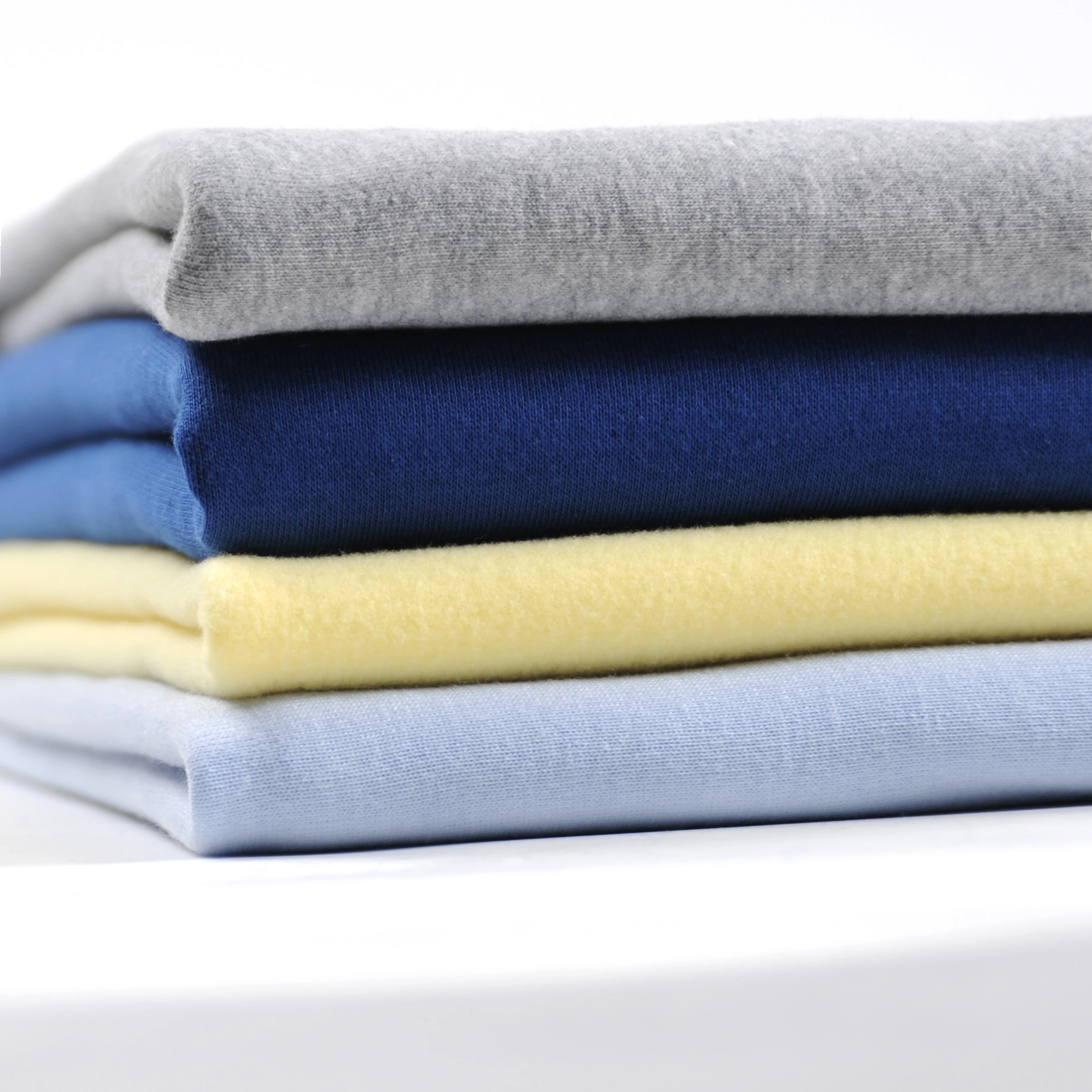 2024 New Arrival CVC 80/20 French Terry Fleece with Back Brushed P/D Fabric for Garment/Sweater