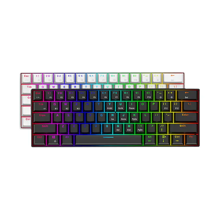 High Quality Flexible Diy Wired Gamer Bt 5.0 Computer Keycap Kit Rgb Light Wireless Gaming Mechanical Keyboard
