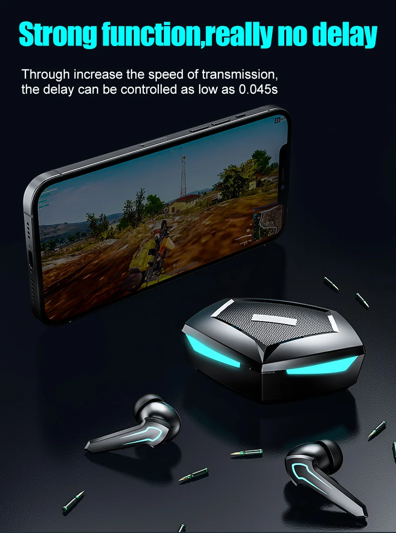 Dongguan gaming headset OEM IP68 P30 noise cancelling wireless game headset for PUBG Mobile phone