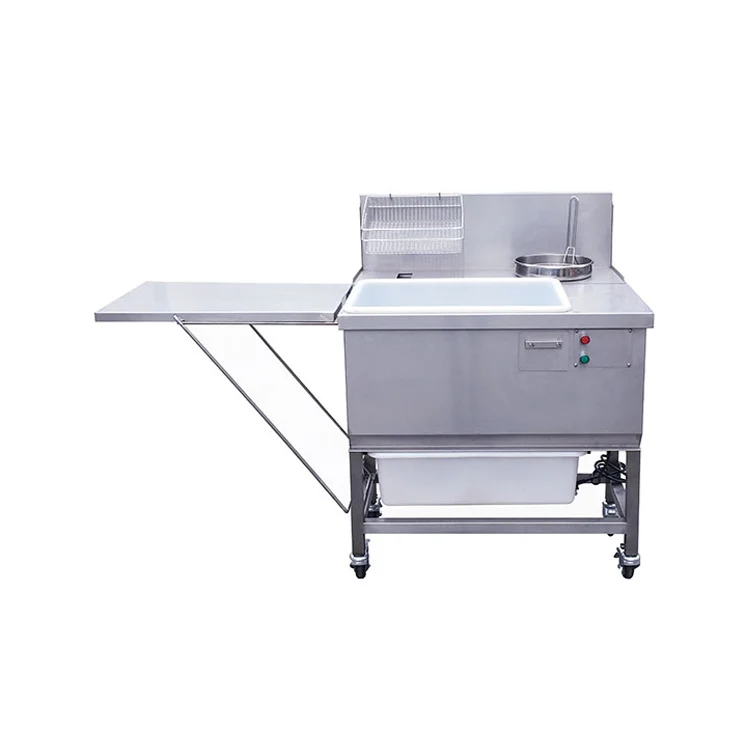 High Efficient Low Moq restaurant chicken single commercial breading table kfc electric powder breading Commercial For Chicken