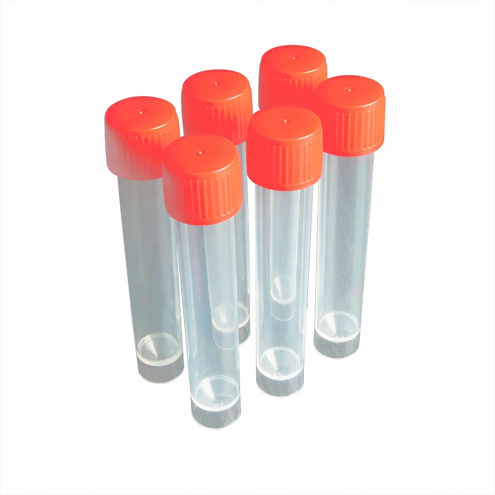 High Quality Test Tube With Screw Lid Plastic Tubes For Test Flat Bottom Tube Mold Customized