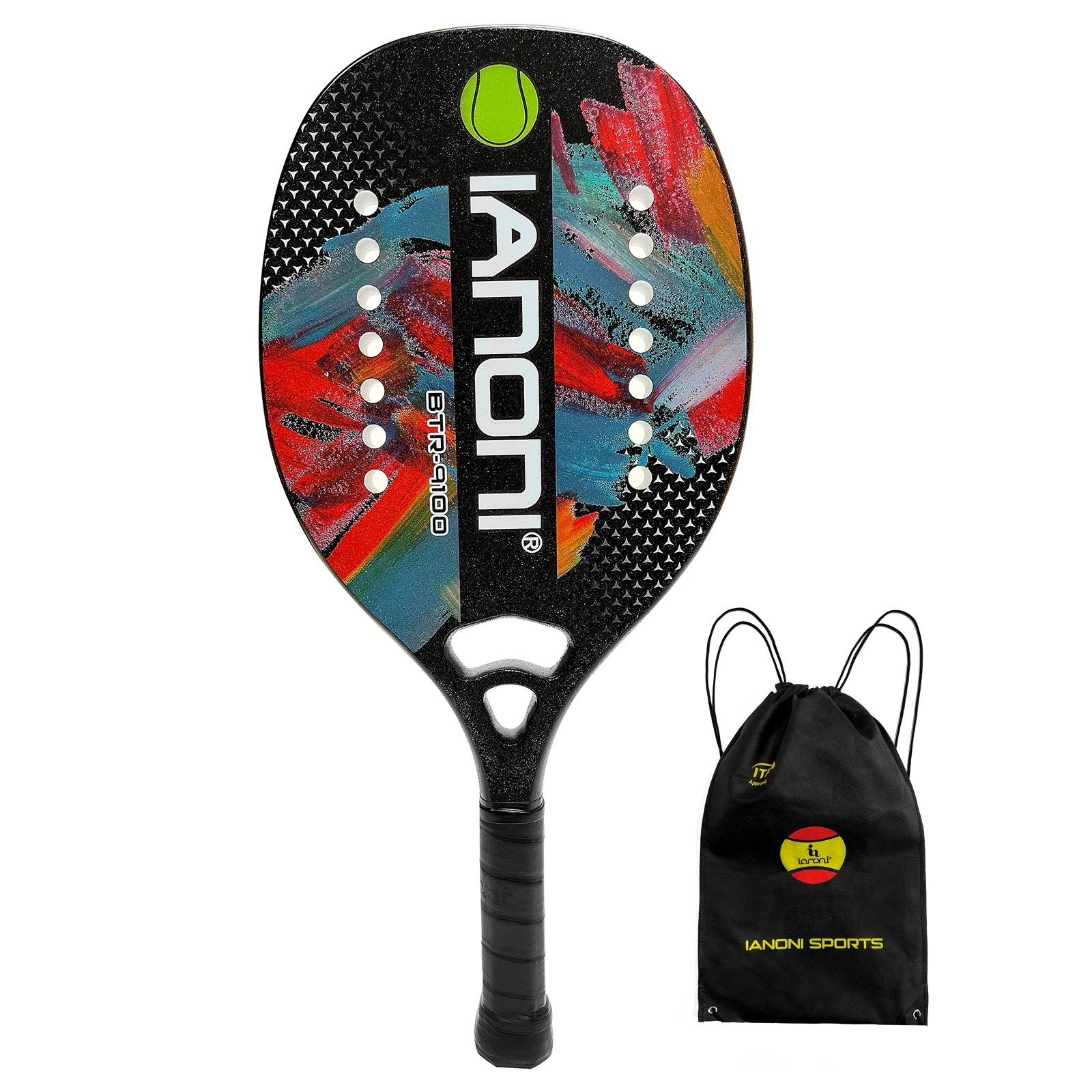 Carbon Fiber Composite EVA Graphite Outdoor 18K raquete beach tennis Professional raquete beach tenis